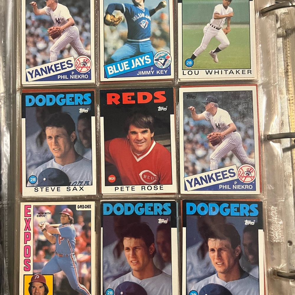 Baseball card lot